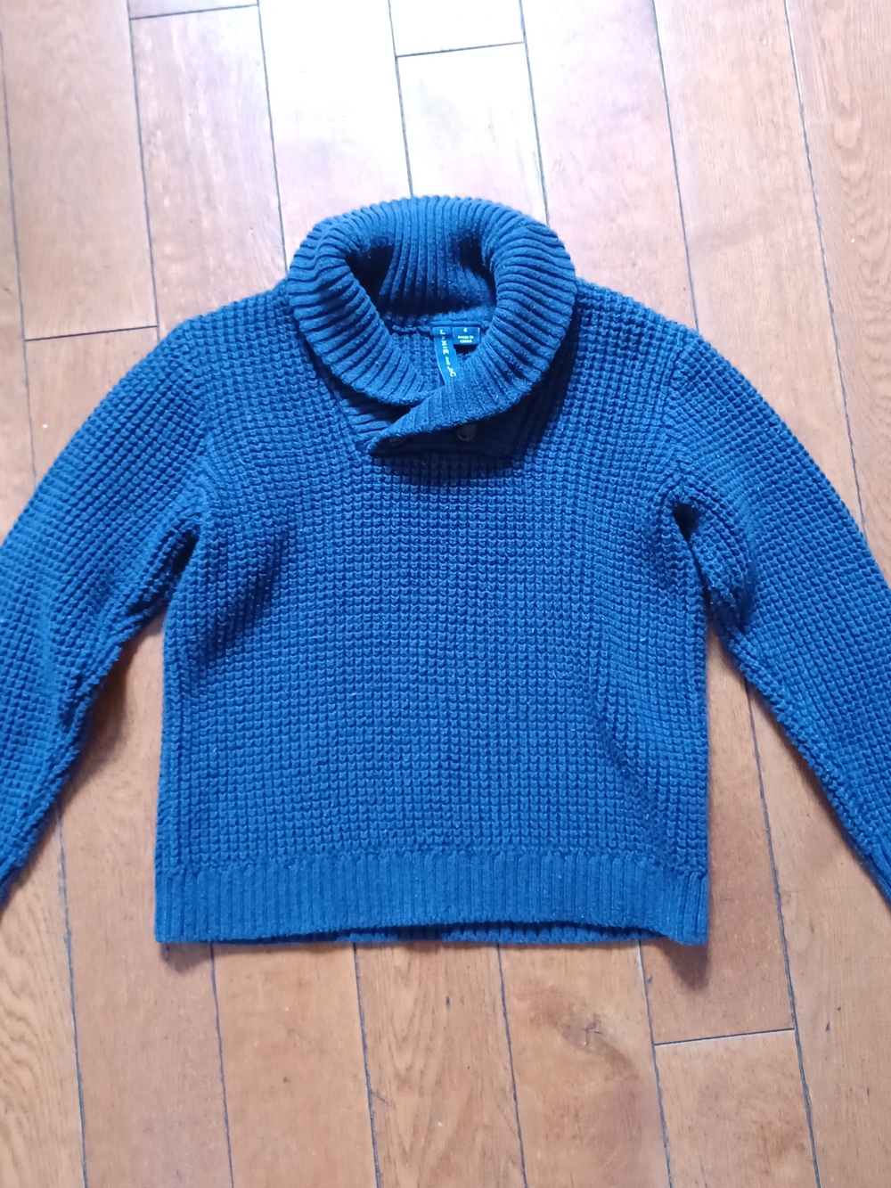 Janie & Jack Boys Sweater | Size 4T Chunky Knit Warm Winter Cozy
